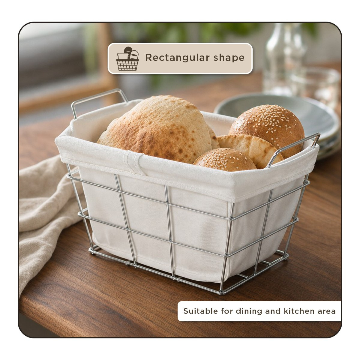 Daisy Rectangular Bread Basket-hbxhomeware-hbxkitchen-image-7