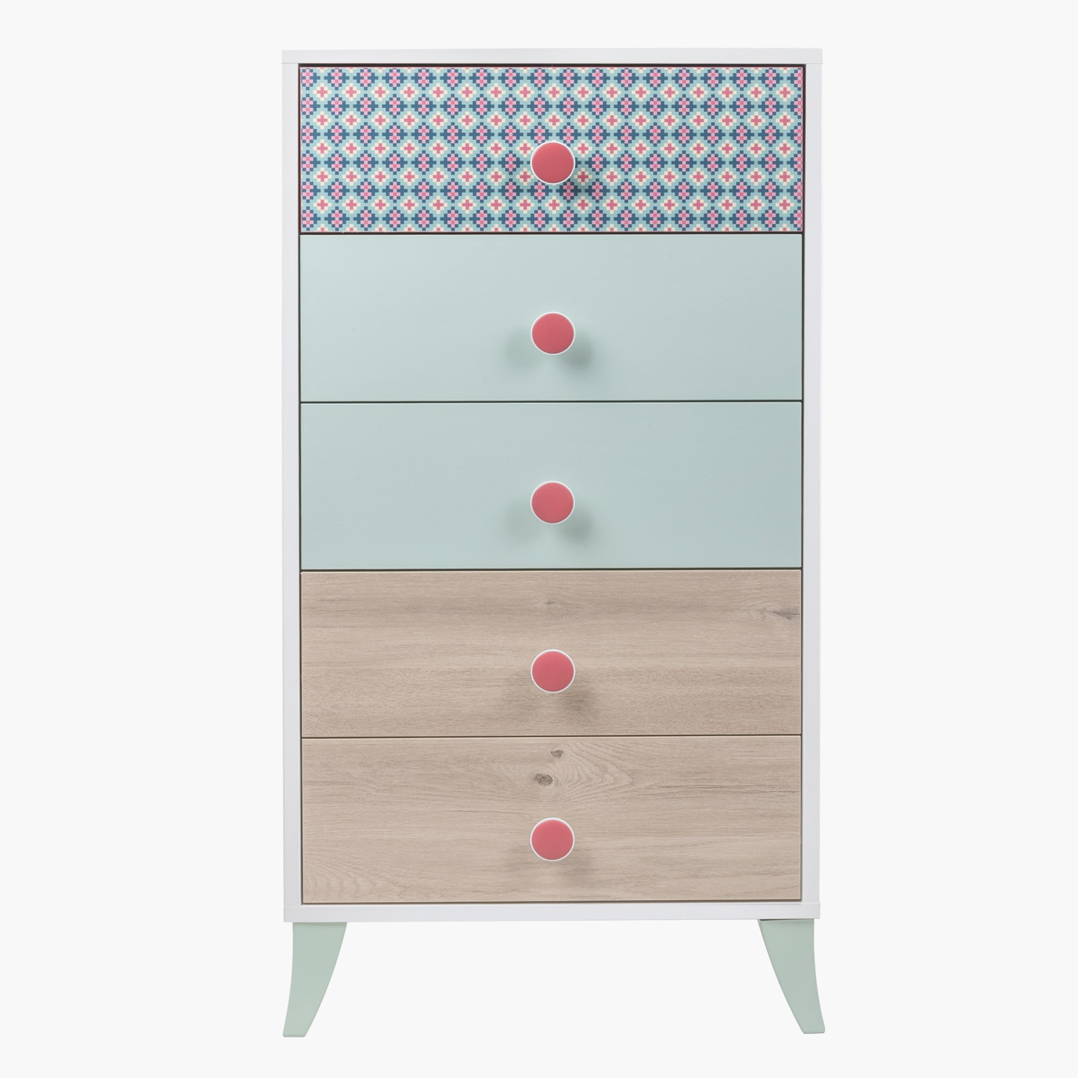 وحدة تخزين بـ5 أدراج من مروكو مينتي-hbxkidsandyouth-dressersandchests-chestofdrawers-image-2