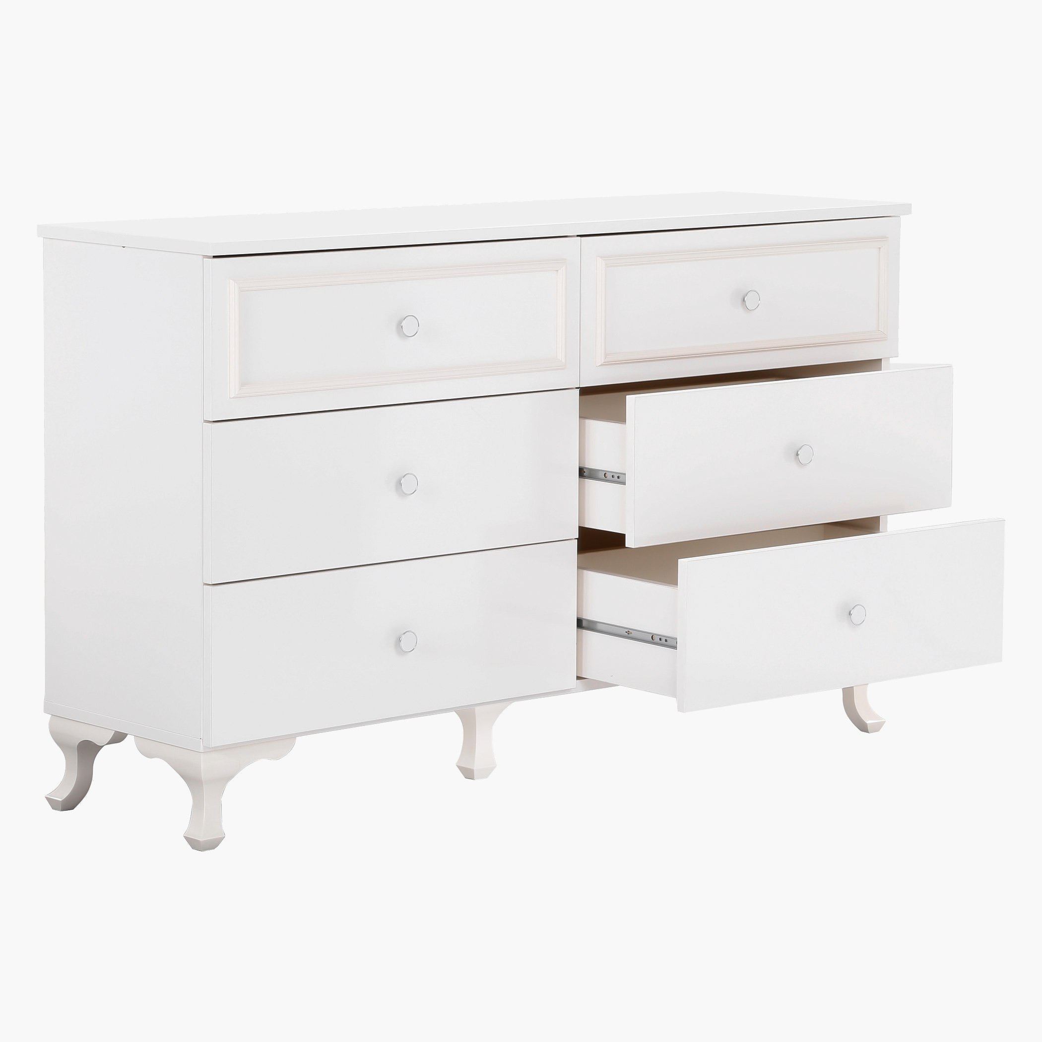 طاولة تزيين كبيرة 6 أدراج دون مرآة من ميليسا-hbxfurniture-bedroom-dressersandmirrors-image-2