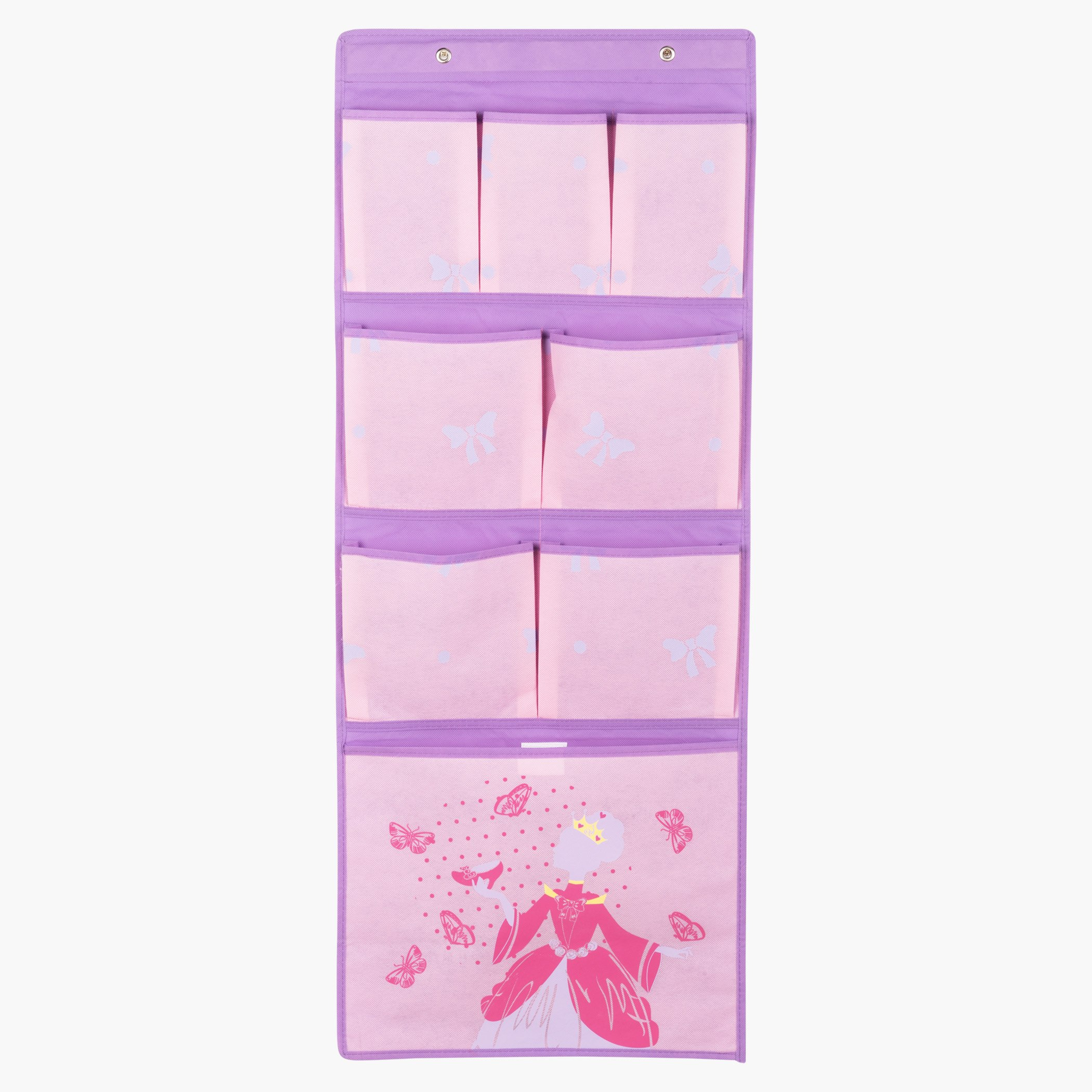 منظم تعليق بنقش فراشات للبنات - 40×100 سم-hbxhomeware-hbxkidsandyouth-image-1