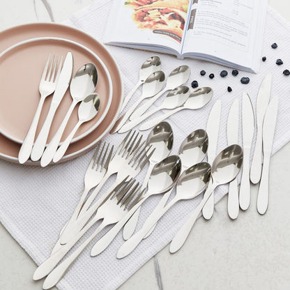 Sleek 24-Piece Cutlery Set