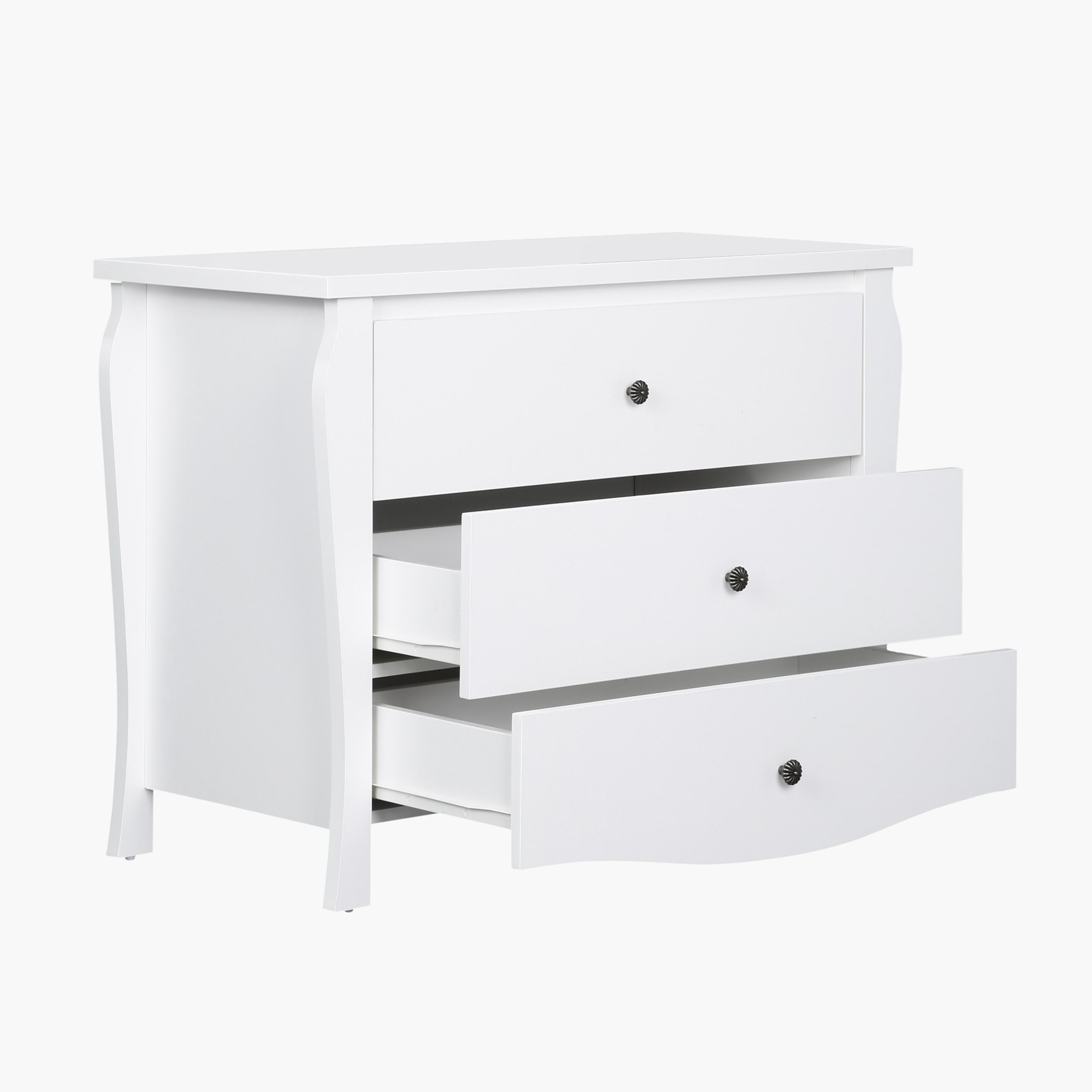 طاولة تزيين 3 أدراج دون مرآة من فابريسيو-hbxfurniture-kidsroom-kidsdressersandmirrors-image-3