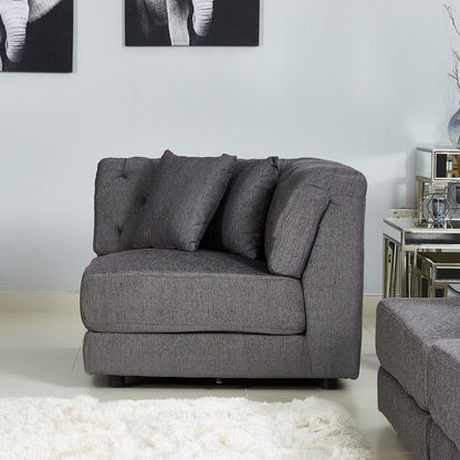 Emotion Fabric Corner Sofa with 2 Cushions
