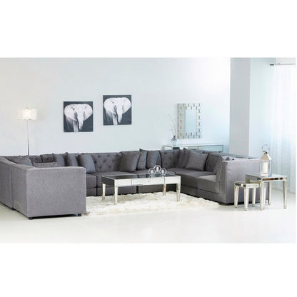 Emotion Fabric Corner Sofa with 2 Cushions-Corner Sofas-image-4