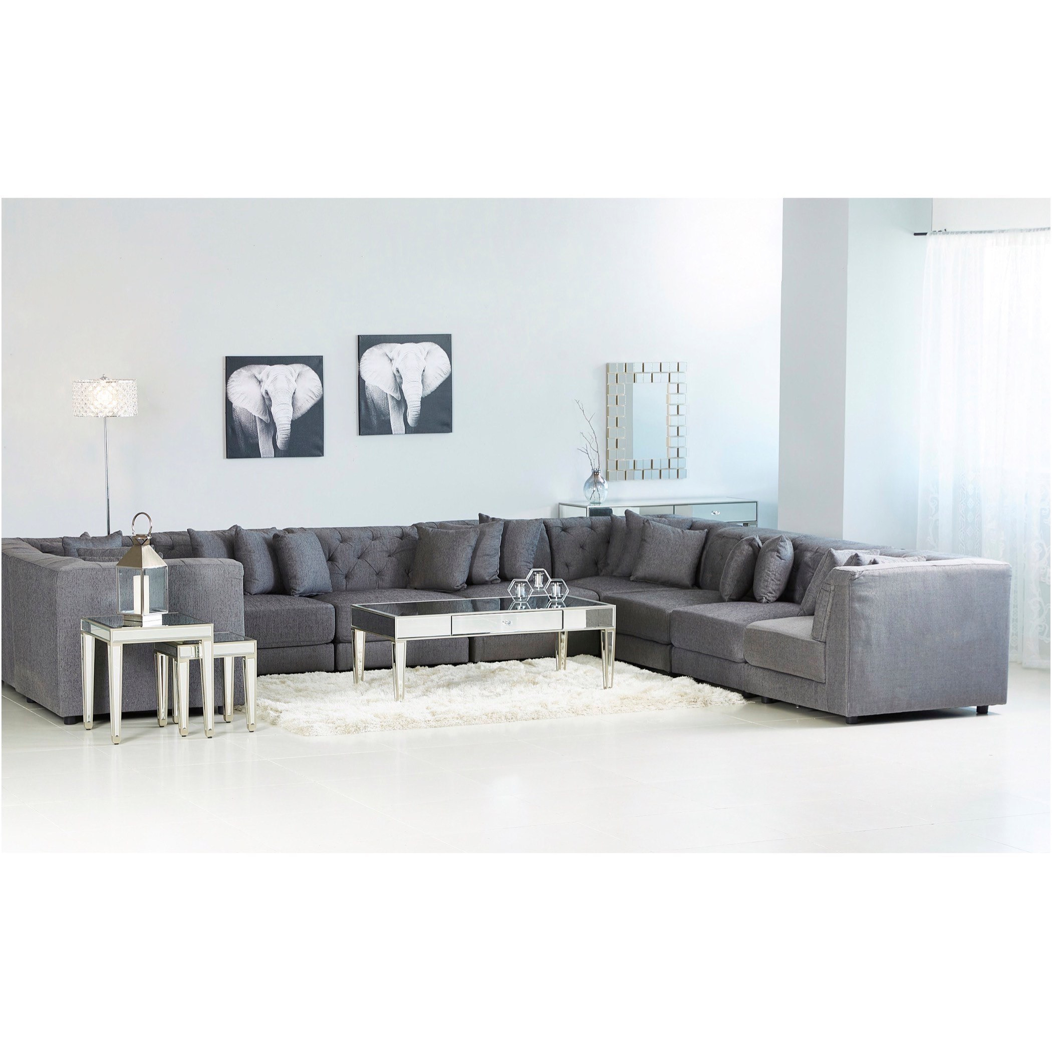 Emotion Fabric Corner Sofa with 2 Cushions-hbxfurniture-livingroom-sofasandsofasets-image-6