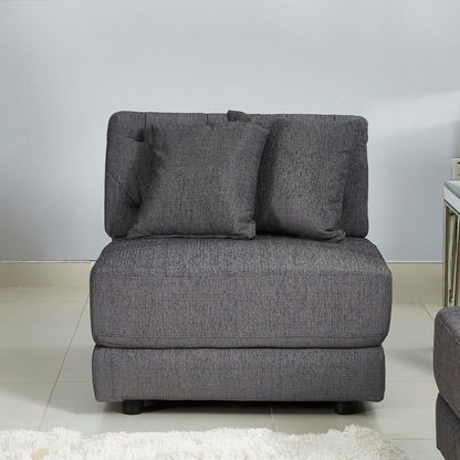 Emotion Fabric Armless Chair with 2 Cushions