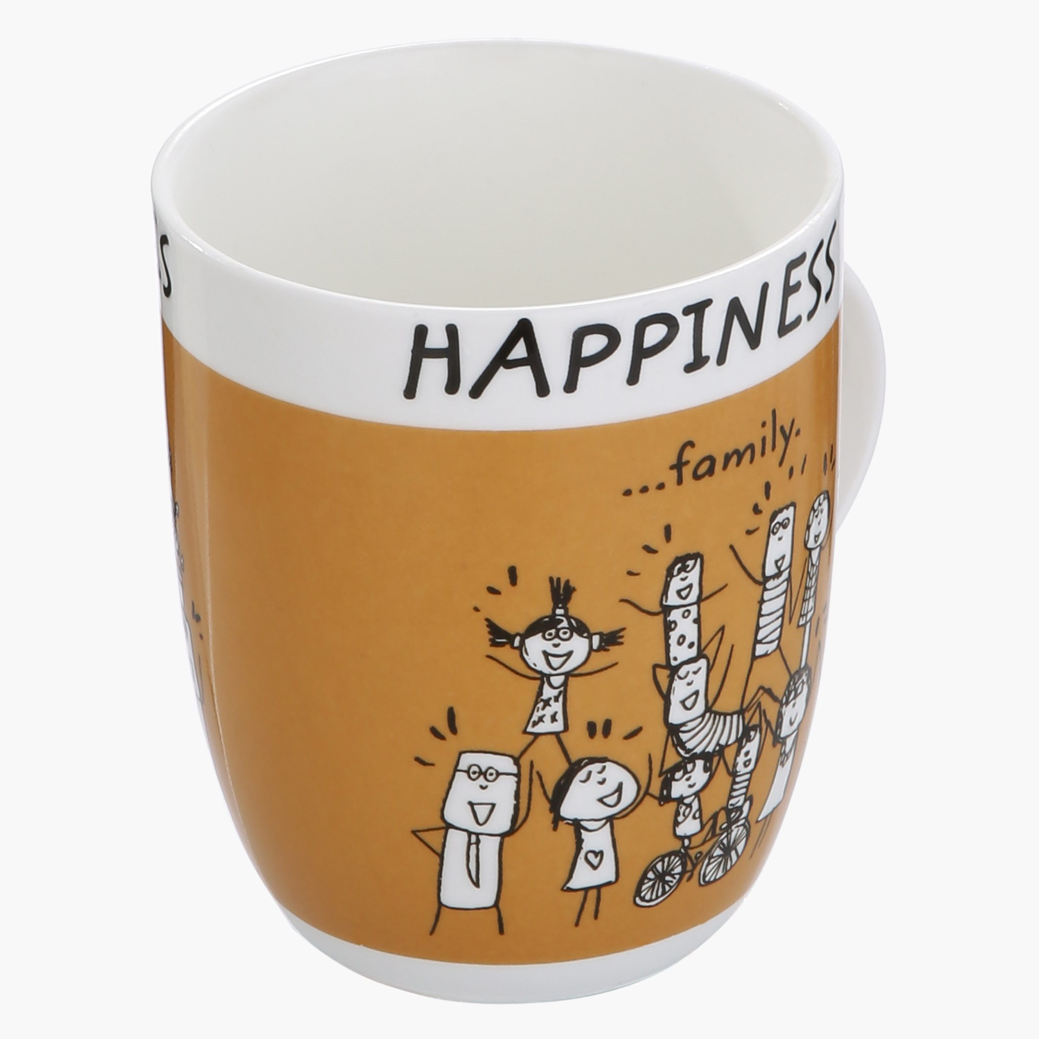 Happiness is Family Printed Mug -355 ml-hbxdecorandfurnishings-tabletop-crockery-image-2