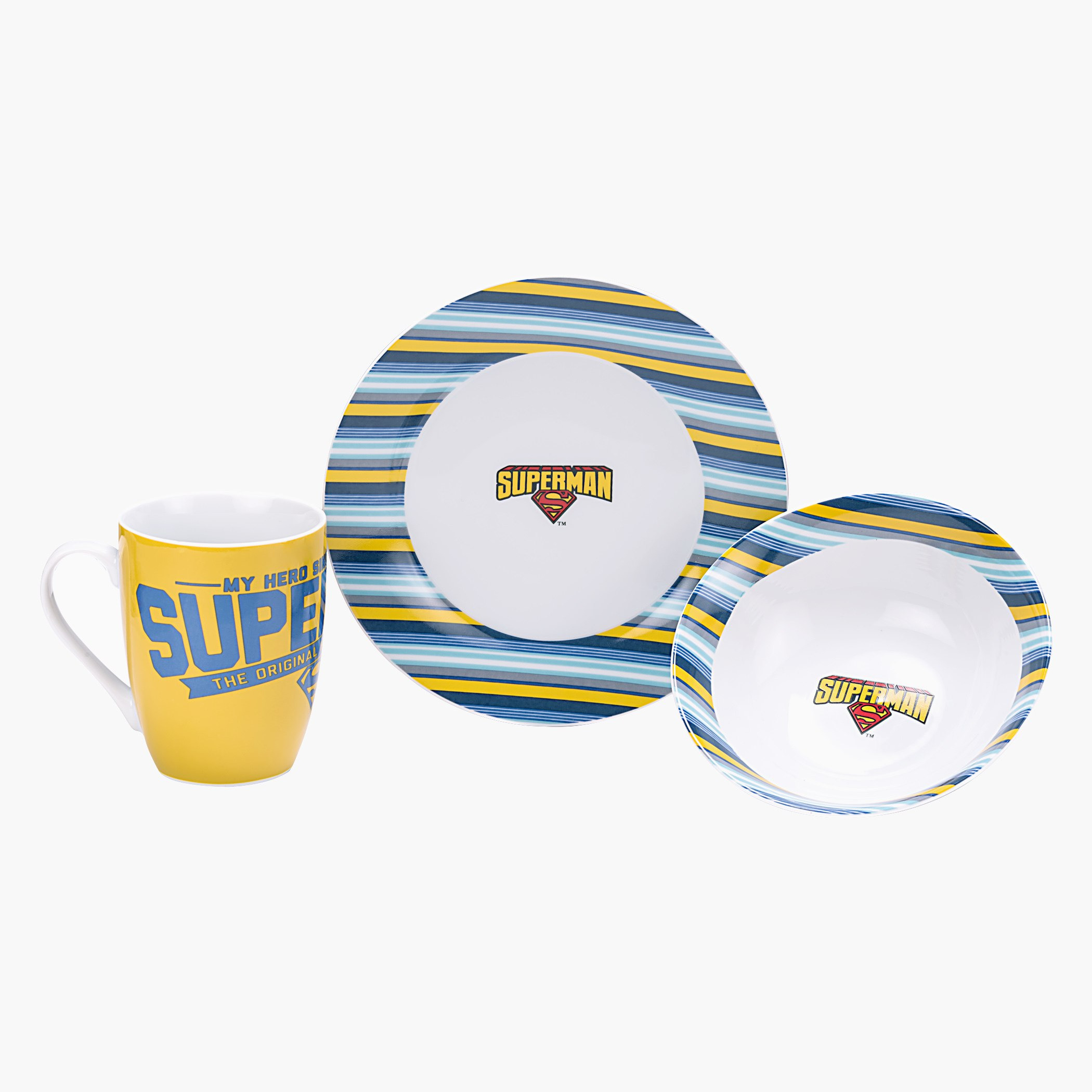 طقم سوبرمان لوجبة الإفطار - ثلاث قطع-hbxhomeware-hbxkidsandyouth-image-1