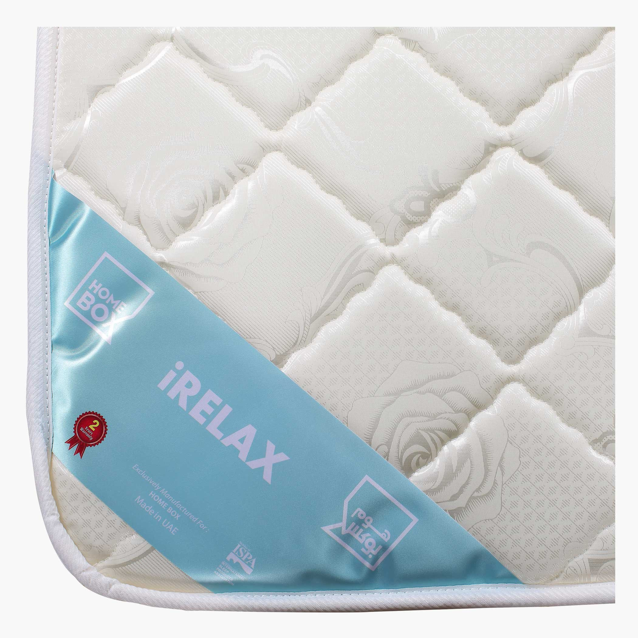 مرتبة كينج بنوابض حلزونية من آي ريلاكس - 180x200x19 سم-hbxfurniture-mattresses-king-image-3