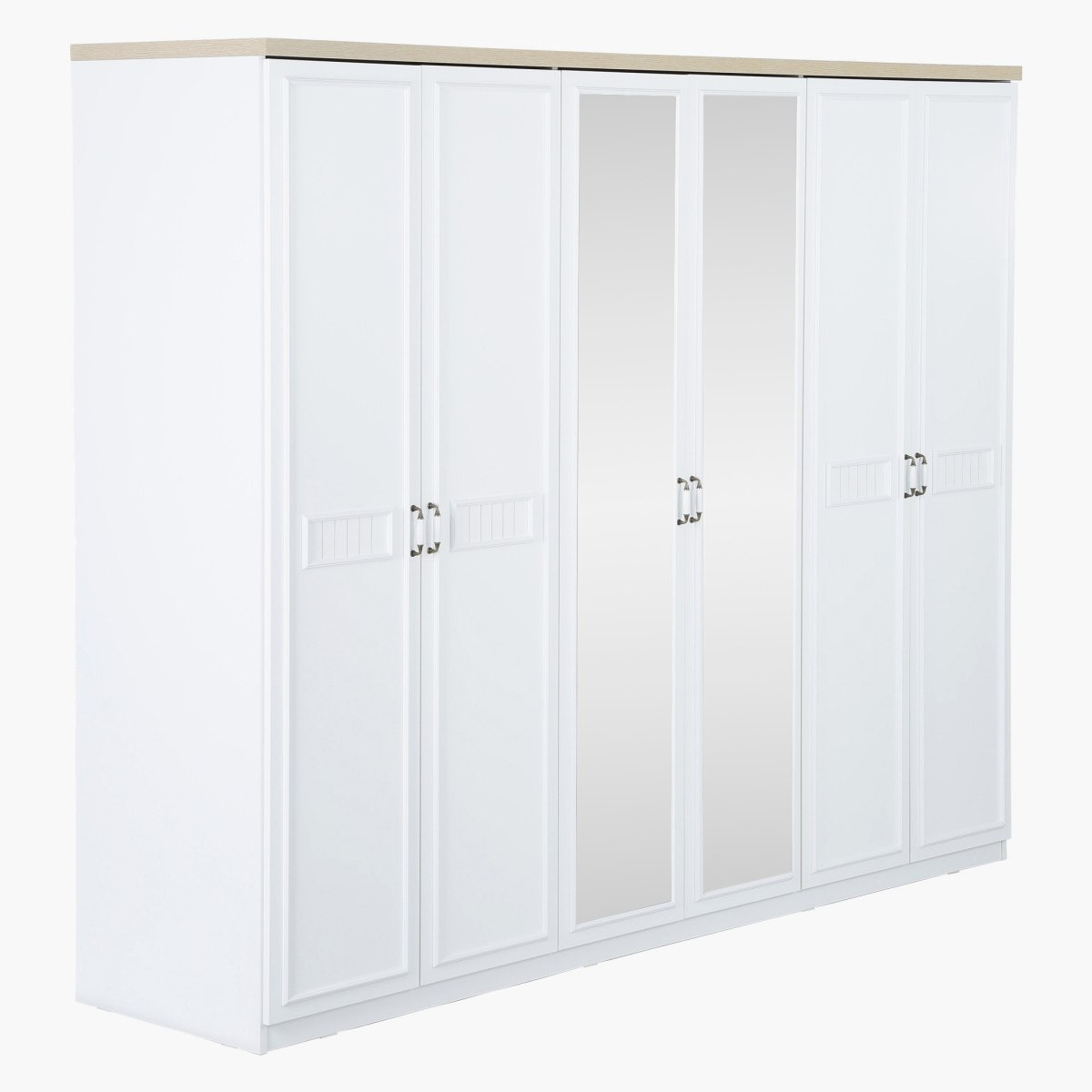 خزانة ملابس 6 أبواب بمرايا من فيكتوريا-hbxfurniture-wardrobes-image-1