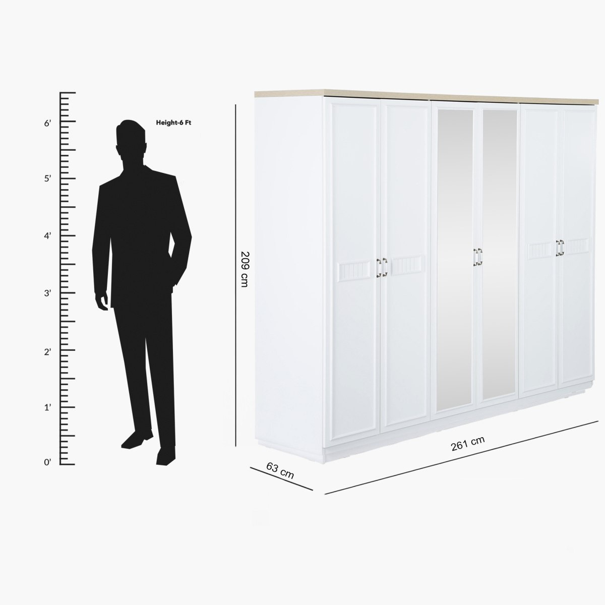 خزانة ملابس 6 أبواب بمرايا من فيكتوريا-hbxfurniture-wardrobes-image-9