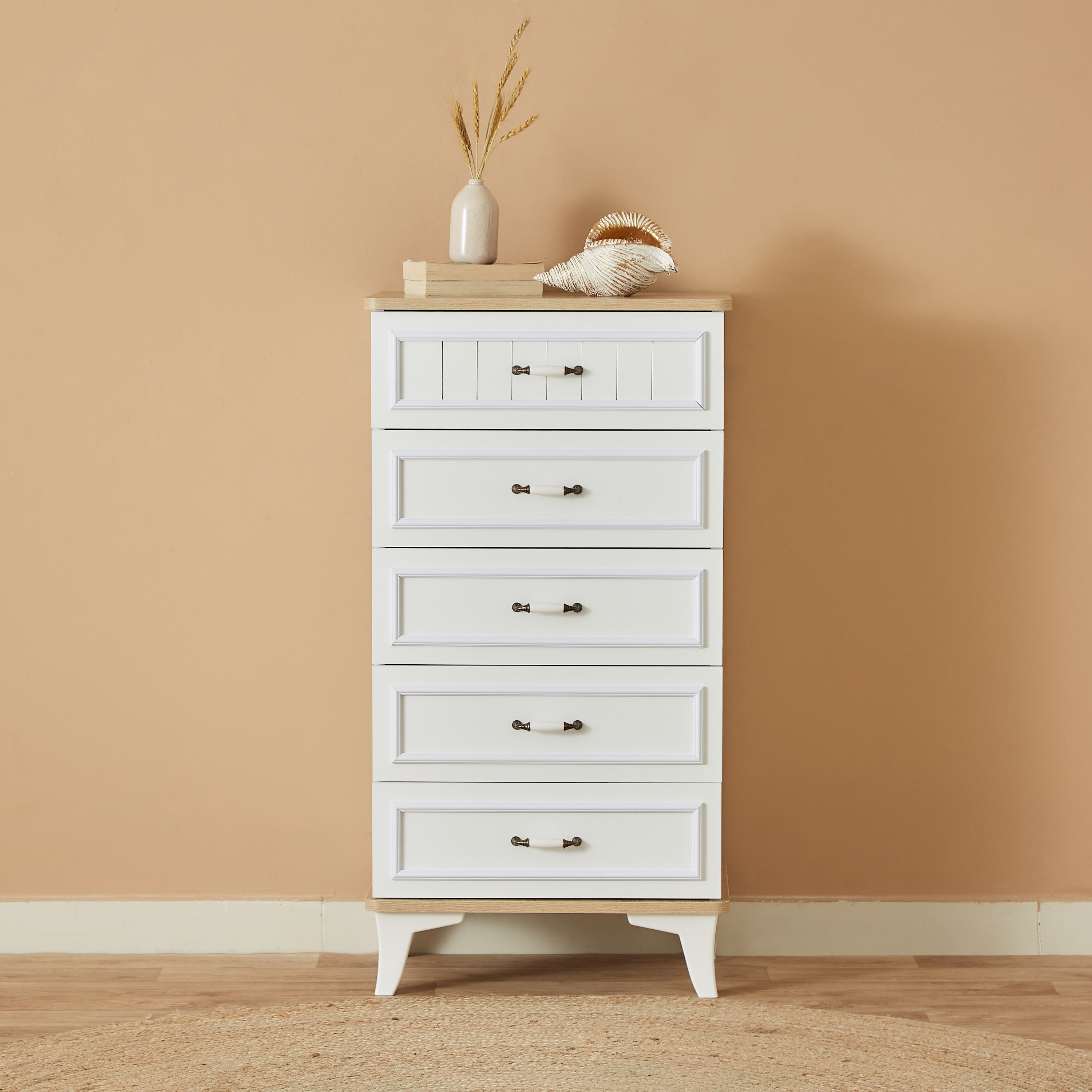 وحدة تخزين 5 أدراج من فيكتوريا-hbxfurniture-dressersandchests-chestofdrawers-image-1