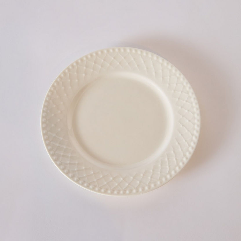 Bella Embossed Porcelain Side Plate - 19 cm-Crockery-image-4