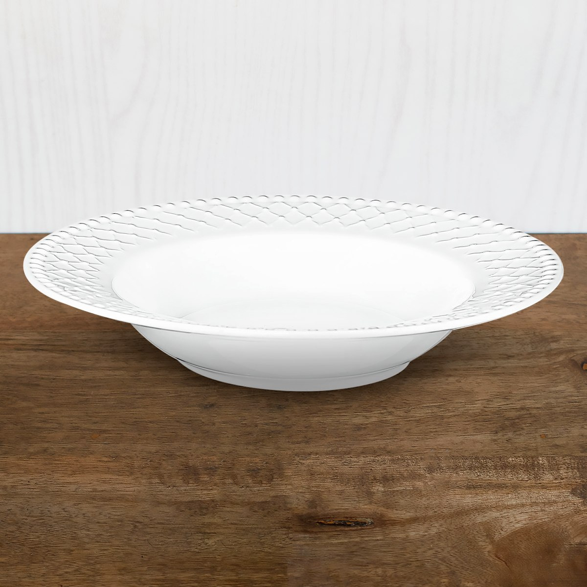 صحن شوربة بورسلين منقوش من بيلا - 21 سم -hbxdecorandfurnishings-tabletop-crockery-image-2