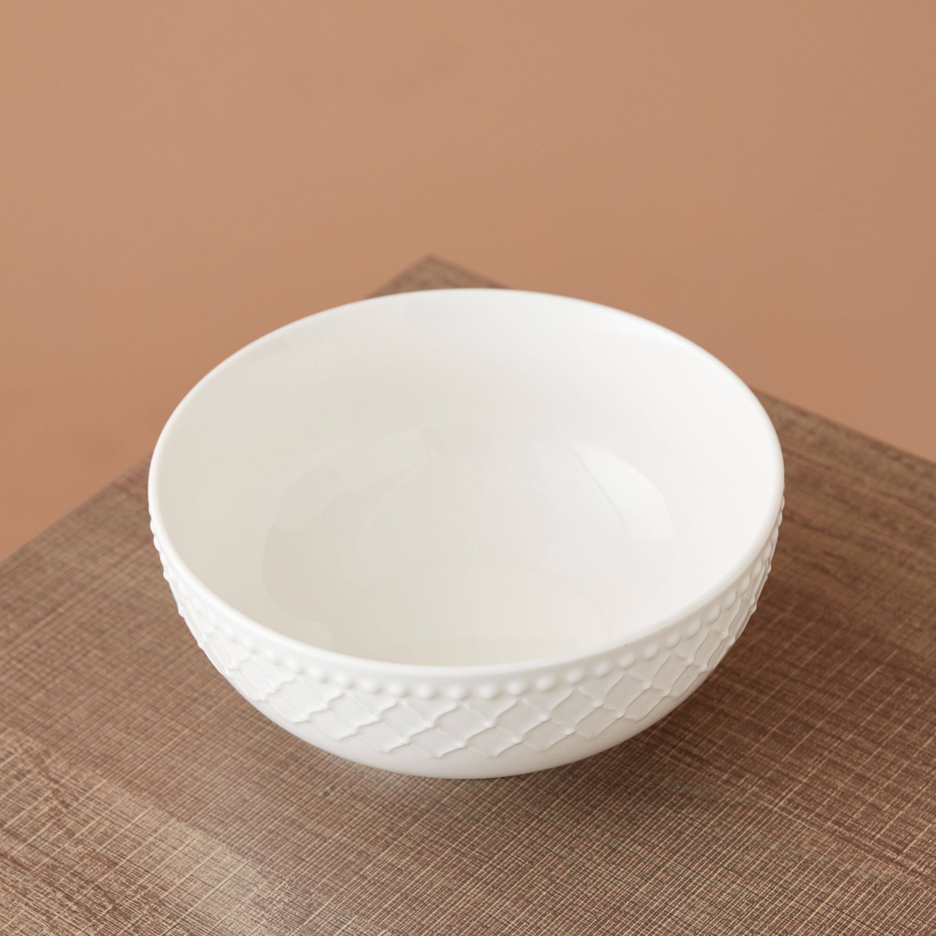 وعاء حبوب بورسلان منقوش من بيلا - 15 سم-hbxdecorandfurnishings-tabletop-crockery-image-2