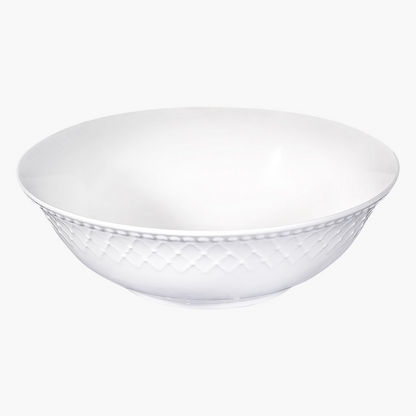 Bella Embossed Porcelain Salad Bowl - 23 cms