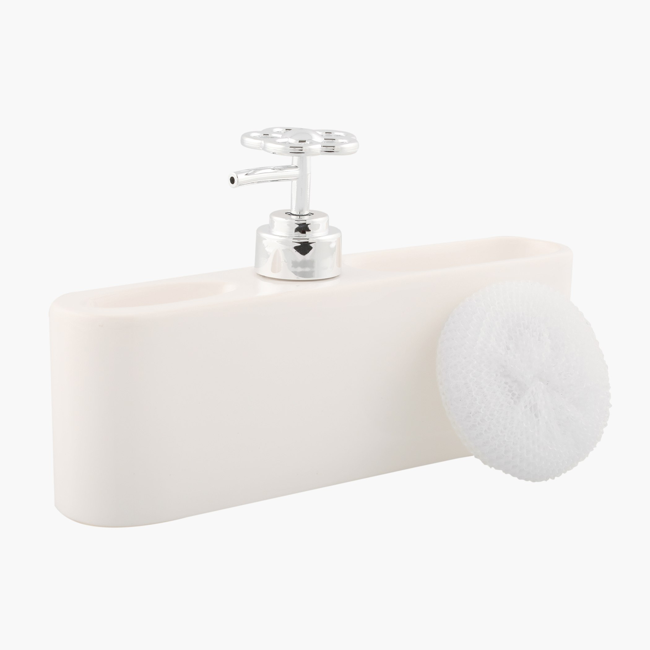موزع صابون بعدة أقسام مع فرشاة كروية من ميكا-hbxdecorandfurnishings-bathroomaccessories-bathroomsets-image-2