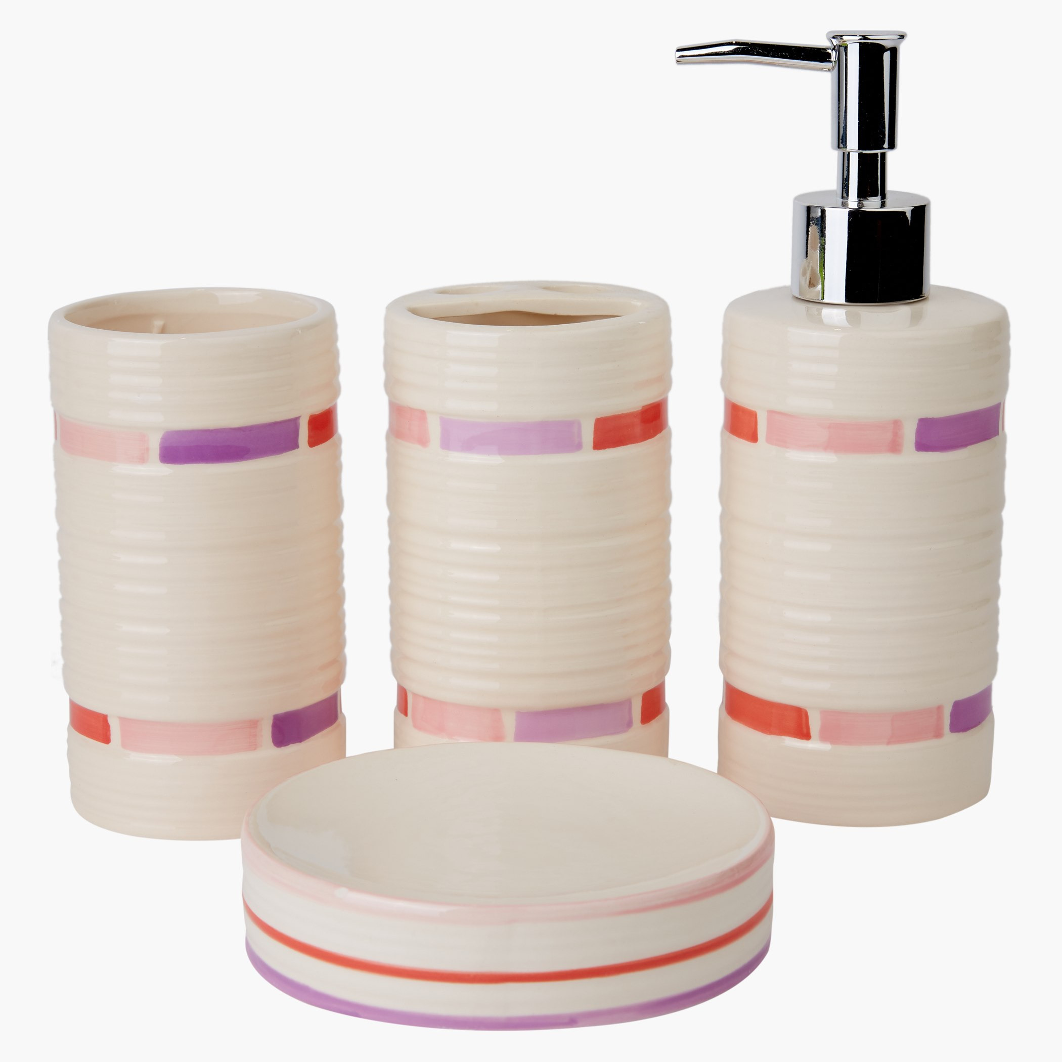 Streamline 4-Piece Bathroom Accessory Set-hbxhomeware-hbxkidsandyouth-image-1