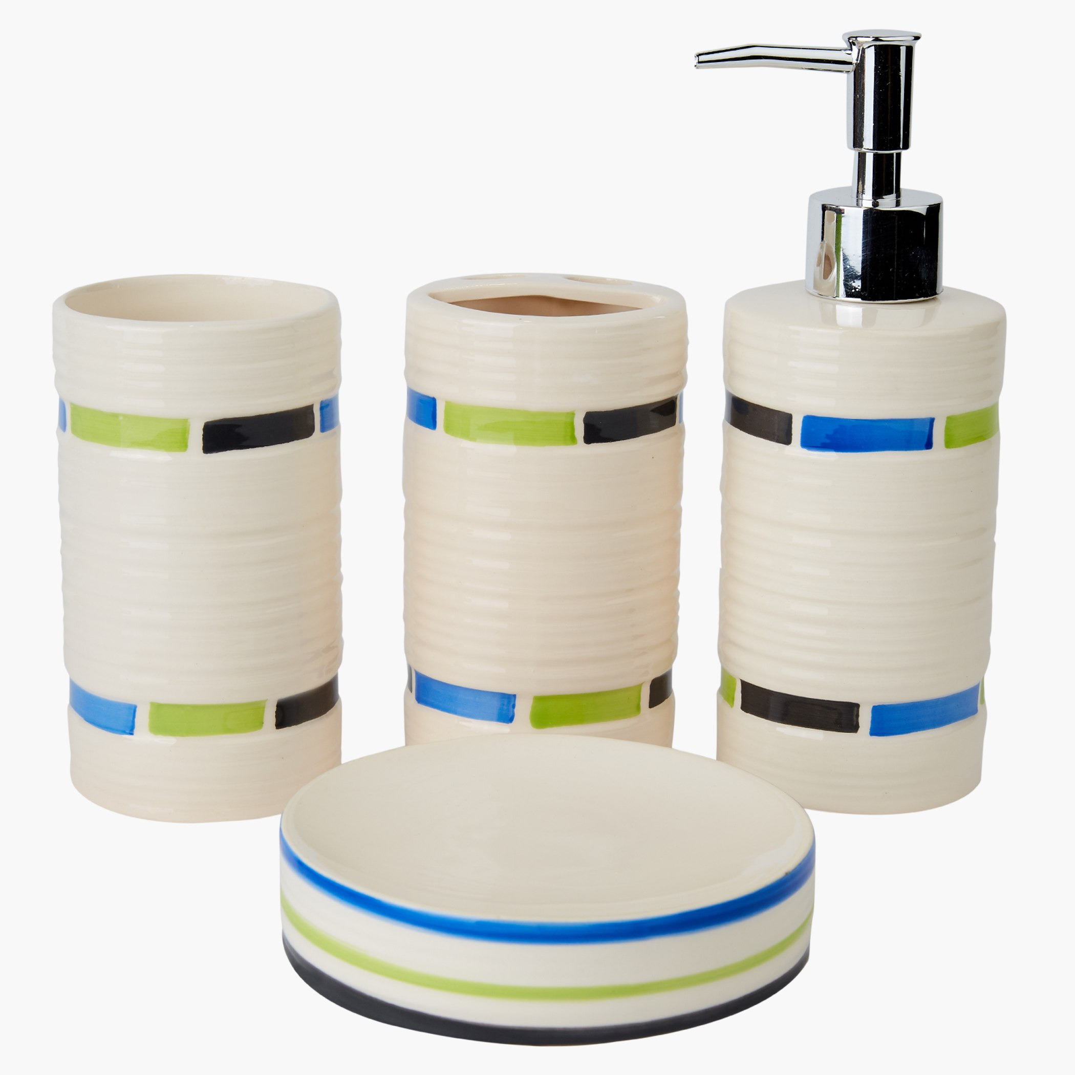 Streamline 4-Piece Bathroom Accessory Set-hbxhomeware-hbxkidsandyouth-image-1