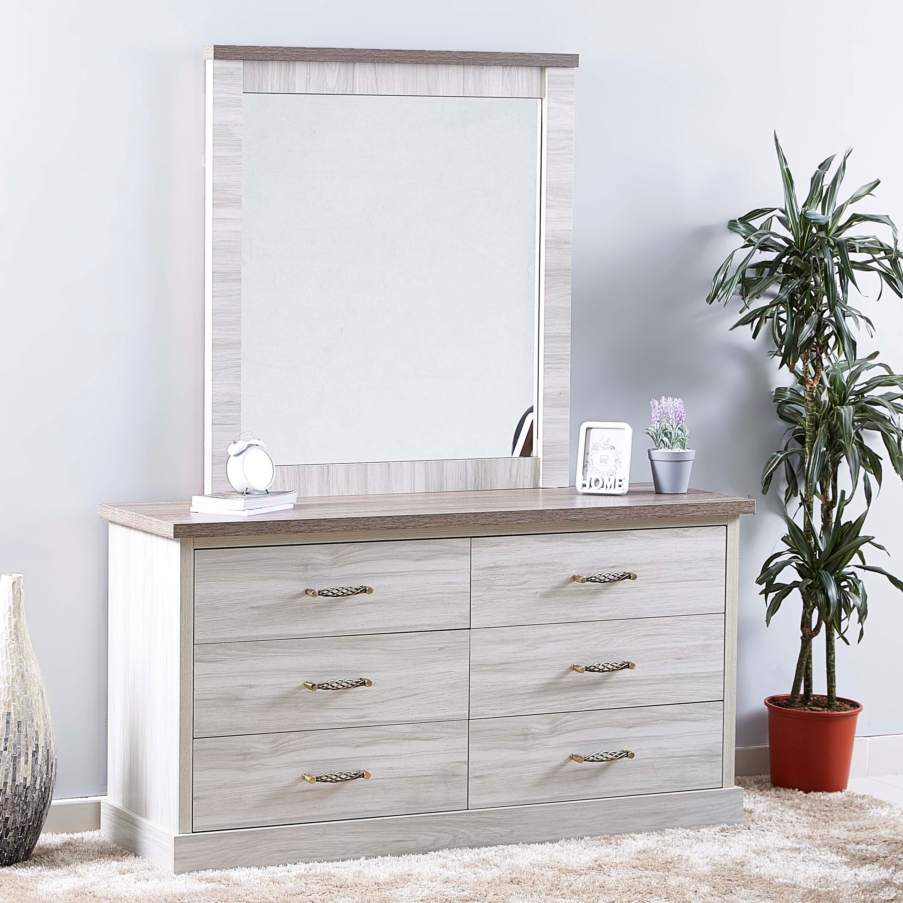 مرآة دون طاولة تزيين كبيرة 6 أدراج من أنجيليك-hbxfurniture-bedroom-dressersandmirrors-image-4