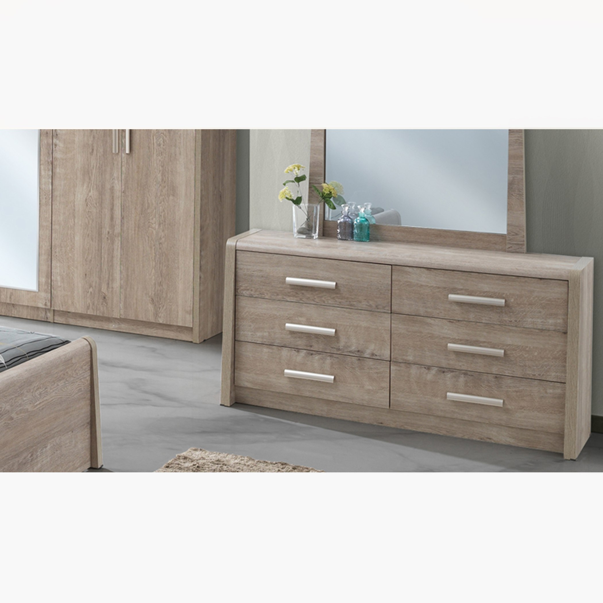 طاولة تزيين كبيرة كيرفي بستة أدراج وبدون مرآة-hbxfurniture-bedroom-dressersandmirrors-image-1