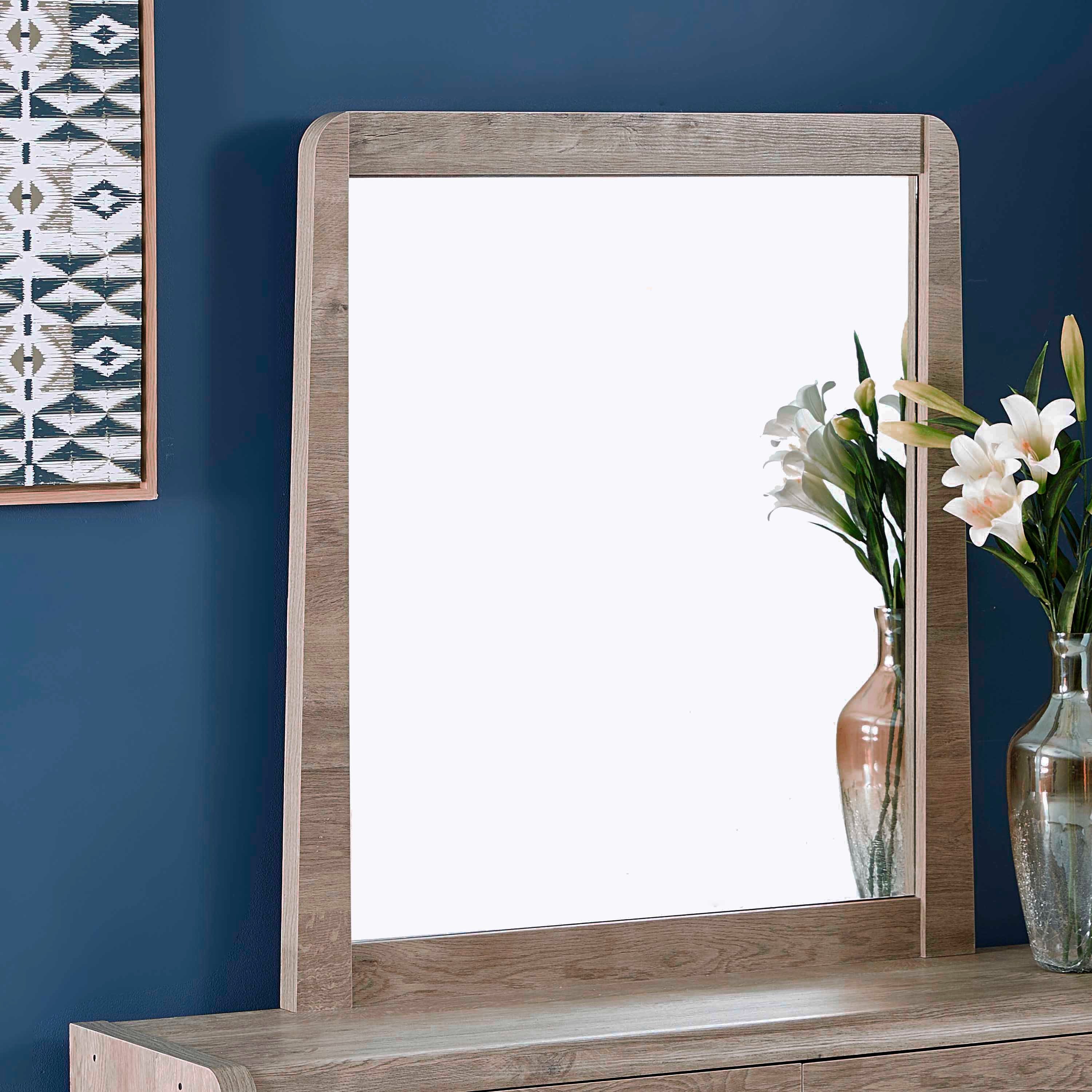 Curvy Rectangular Mirror without 6-Drawer Dresser-hbxfurniture-bedroom-dressersandmirrors-image-1