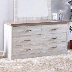 Angelic Large 6-Drawer Master Dresser without Mirror