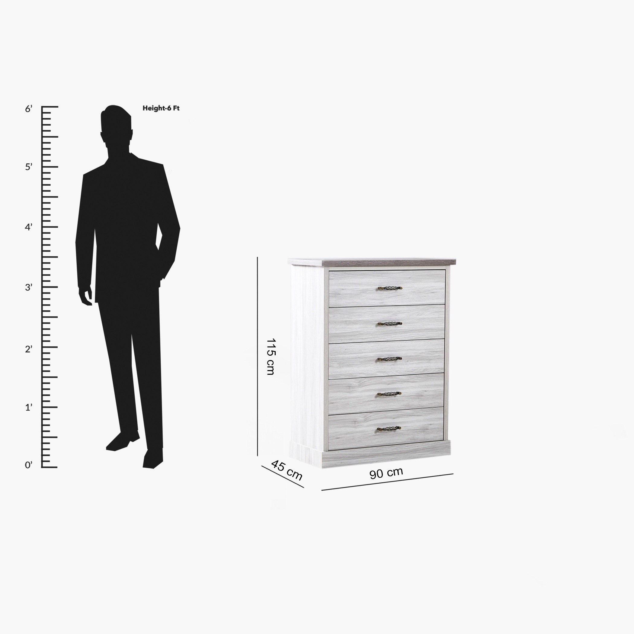 Angelic Chest of 5-Drawers-hbxfurniture-dressersandchests-chestofdrawers-image-7