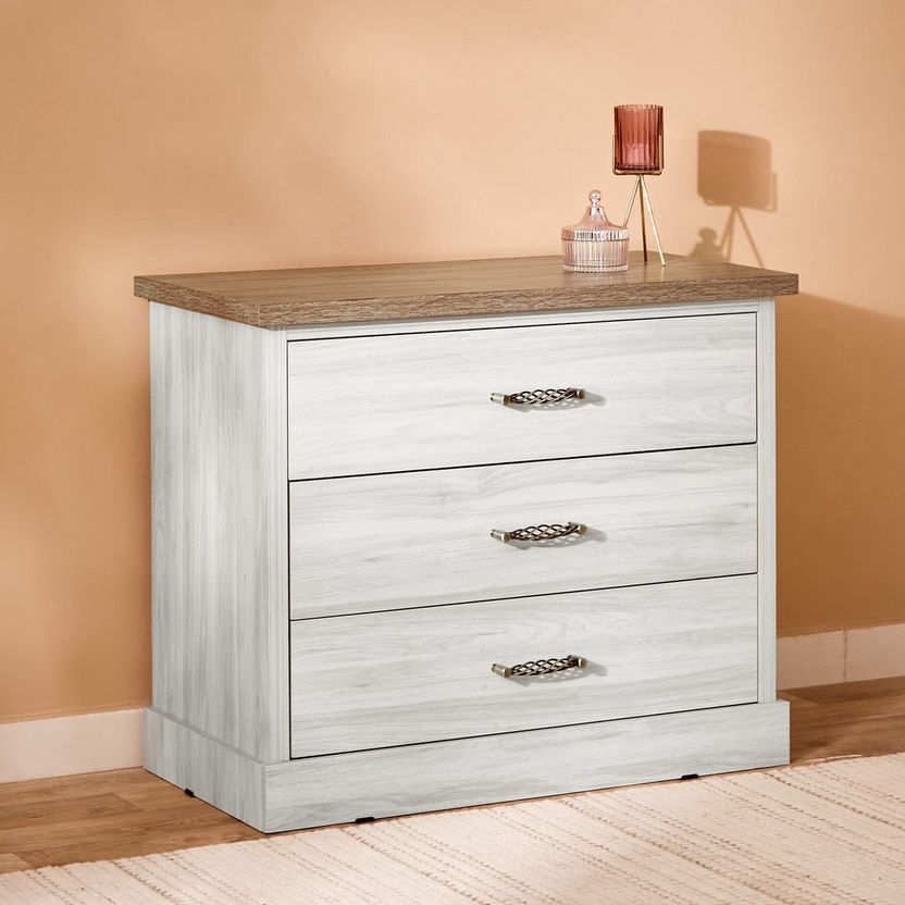Angelic 3-Drawer Dresser without Mirror-Dressers and Mirrors-image-1