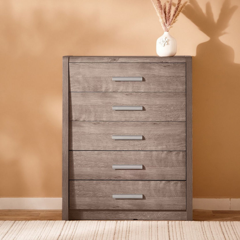 Curvy Chest of 5-Drawers-Chest of Drawers-image-1