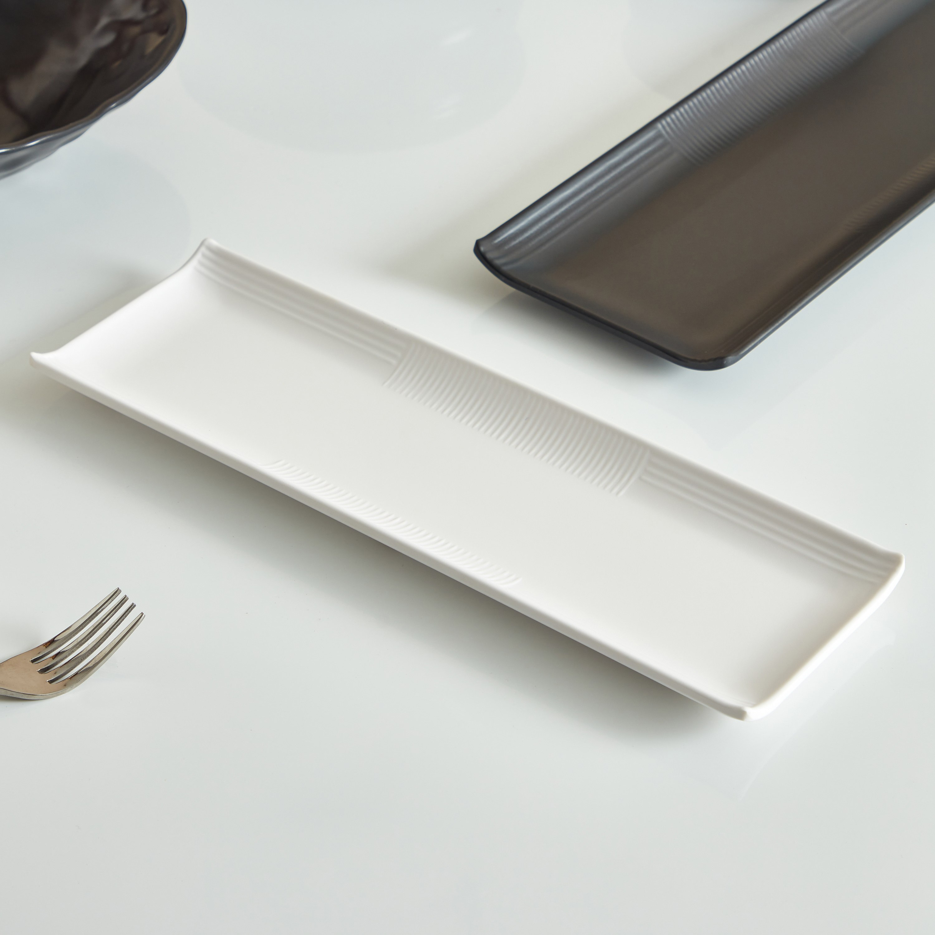 Classic Rectangular Shallow Platter - 33 cm-hbxdecorandfurnishings-tabletop-serveware-image-2