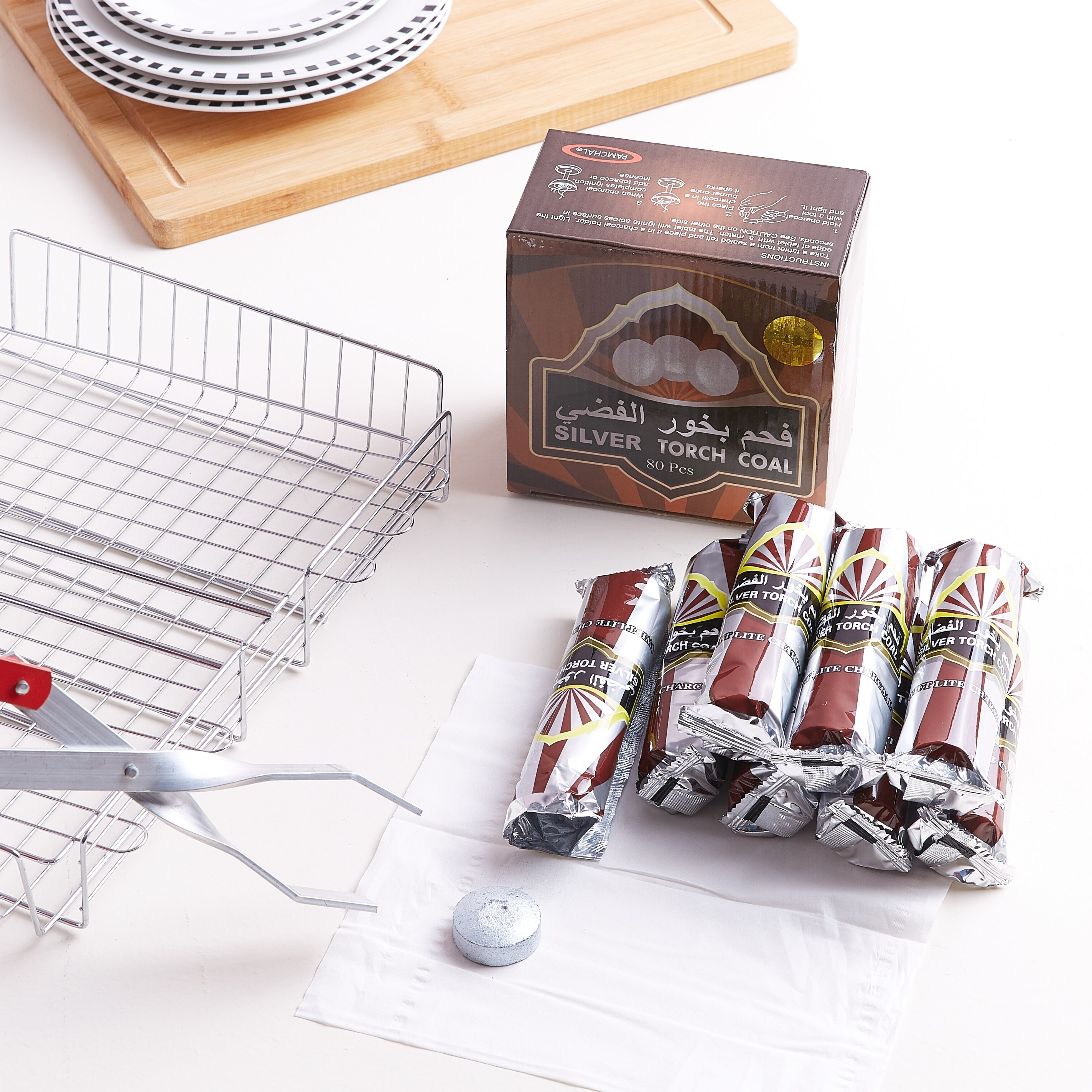 طقم فحم بخور من فيير ماشال - 80 قطعة-hbxkitchen-kitchenware-kitchenaccessories-image-3