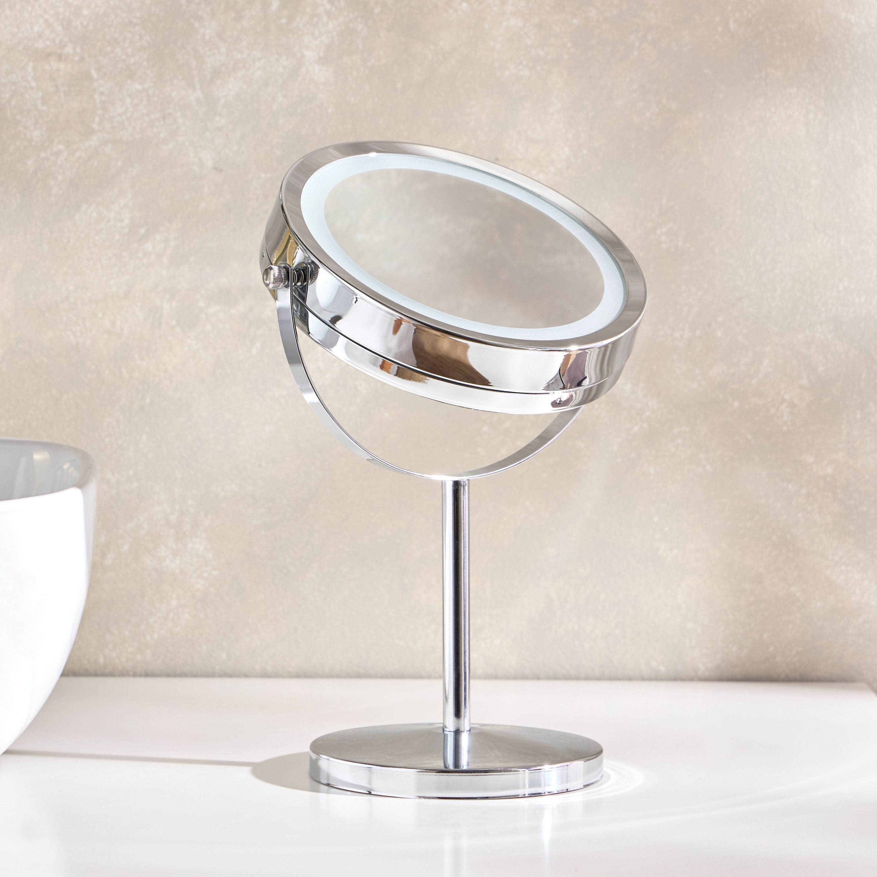 Ailena LED Double Sided 3X Table Mirror  - 17cm-hbxdecorandfurnishings-homeaccessories-novelties-image-3