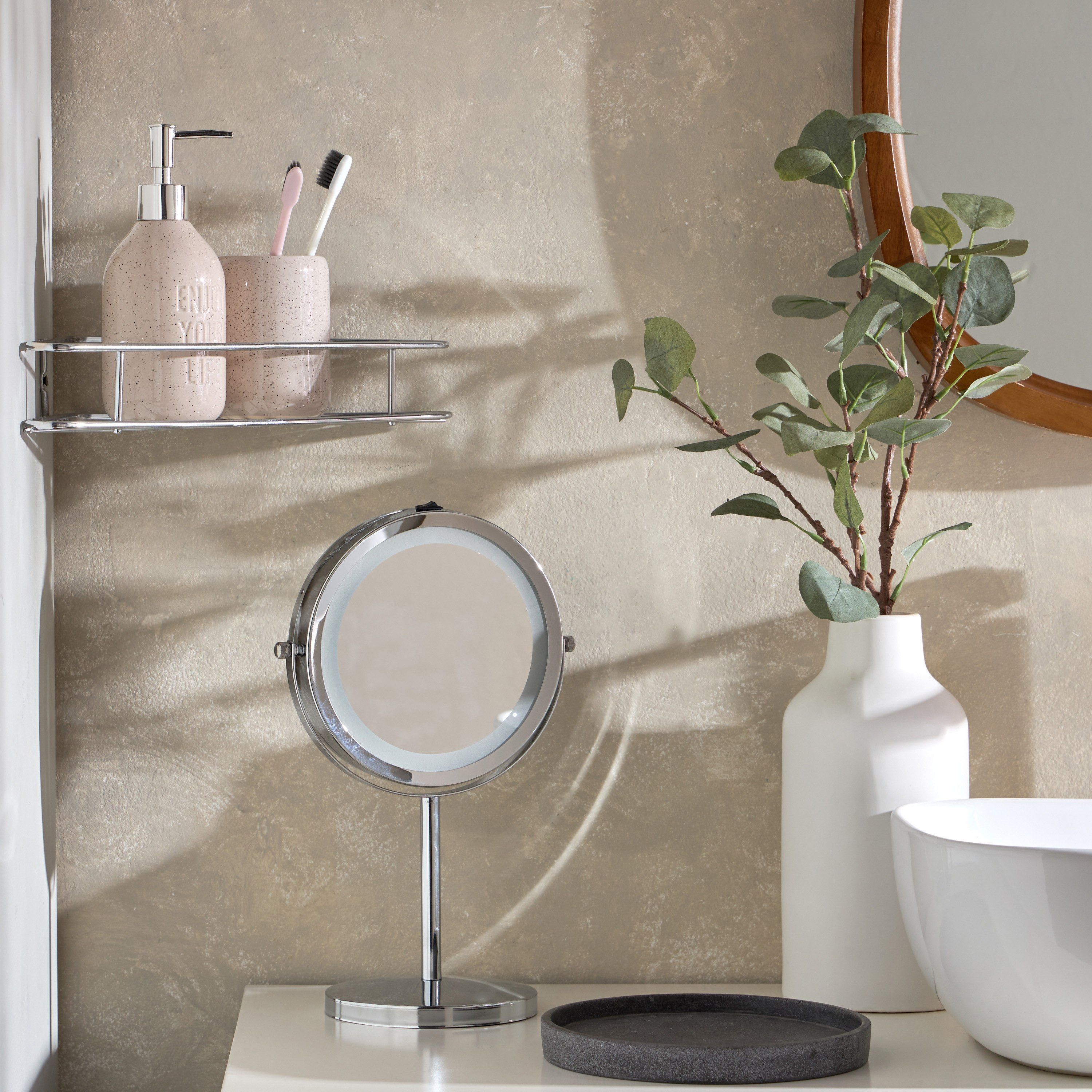 Ailena LED Double Sided 3X Table Mirror  - 17cm-hbxdecorandfurnishings-homeaccessories-novelties-image-6