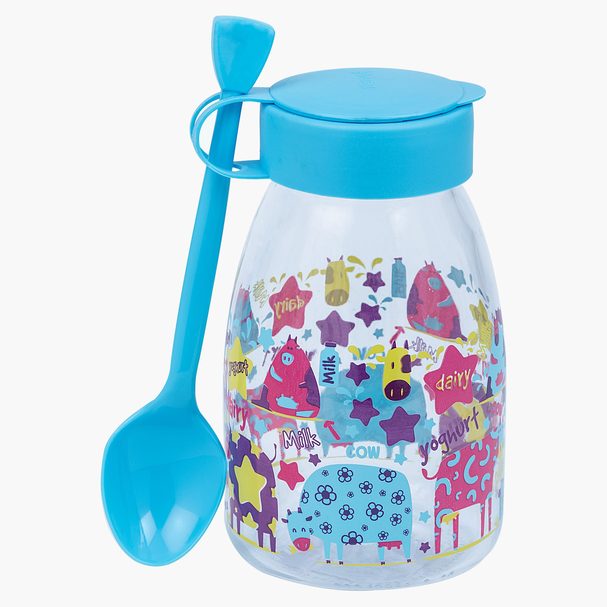 Nova Yogurt Bottle with Spoon - 0.37 L-hbxhomeware-hbxkidsandyouth-image-1