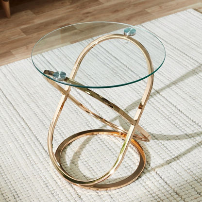 Carlton Glass Top Side Table