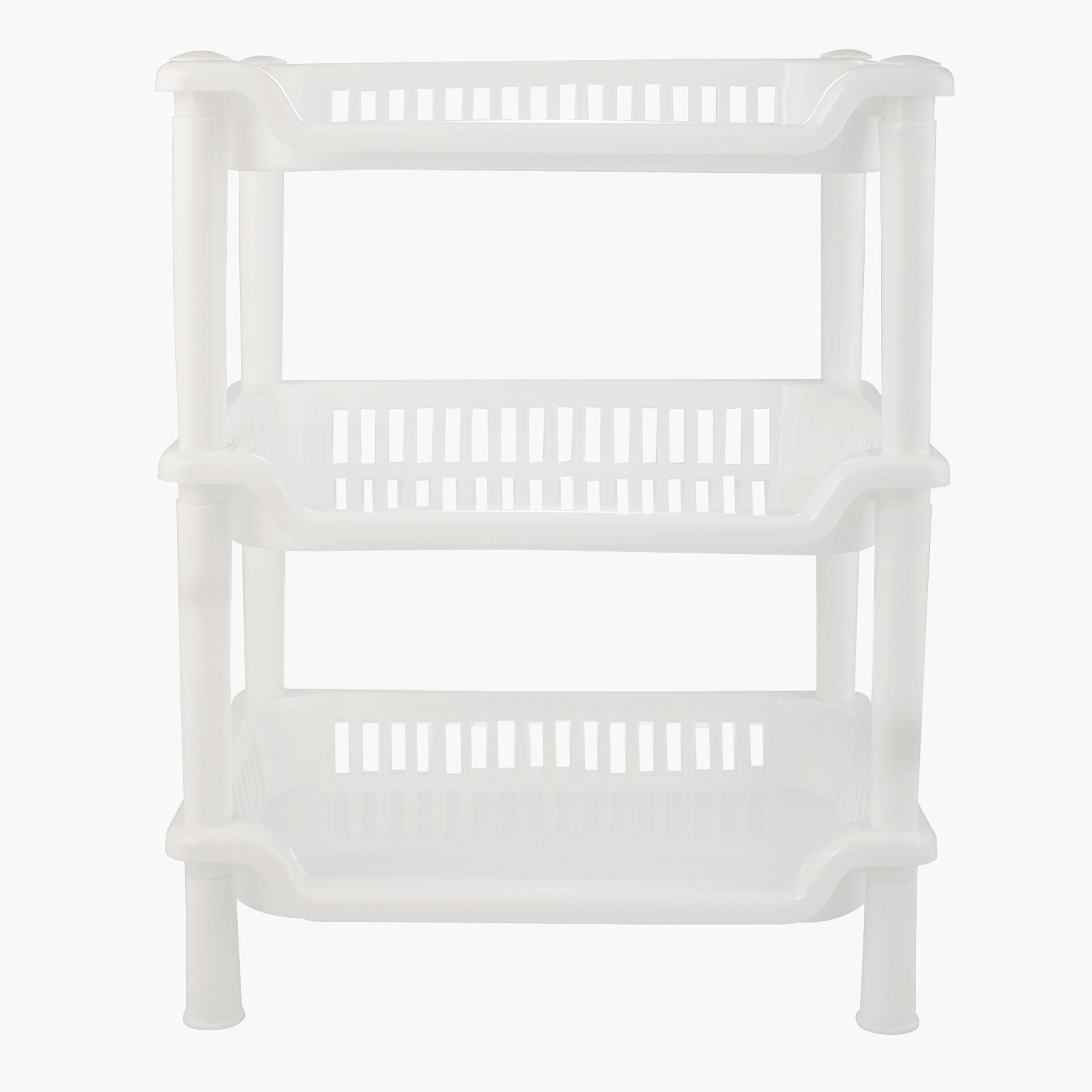 علّاقة للحمّام بحجم صغير وتصميم من 3 طوابق من ساجا - 26.5×18.5×34 سم-hbxbedroom-bedroomaccessories-bedroomstorage-image-1