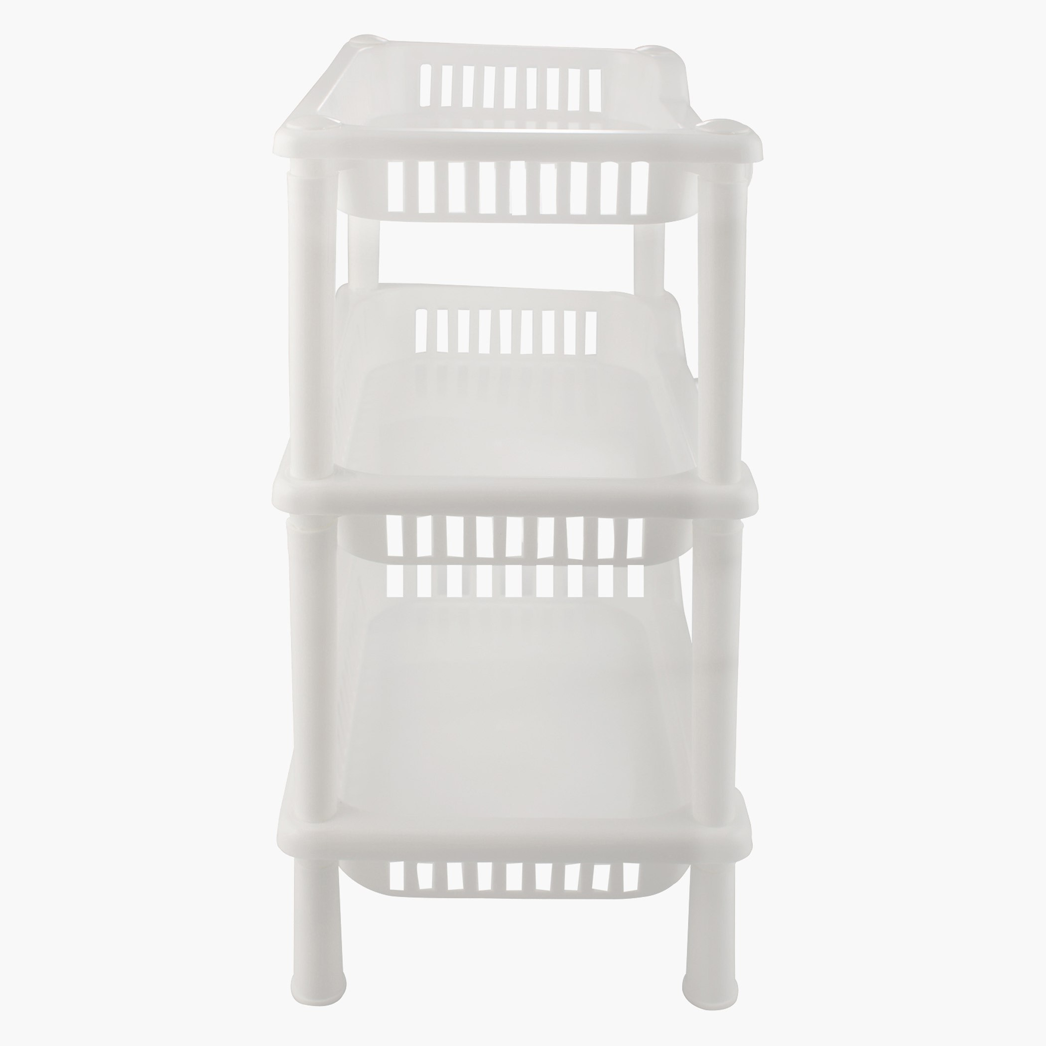 علّاقة للحمّام بحجم صغير وتصميم من 3 طوابق من ساجا - 26.5×18.5×34 سم-hbxbedroom-bedroomaccessories-bedroomstorage-image-4
