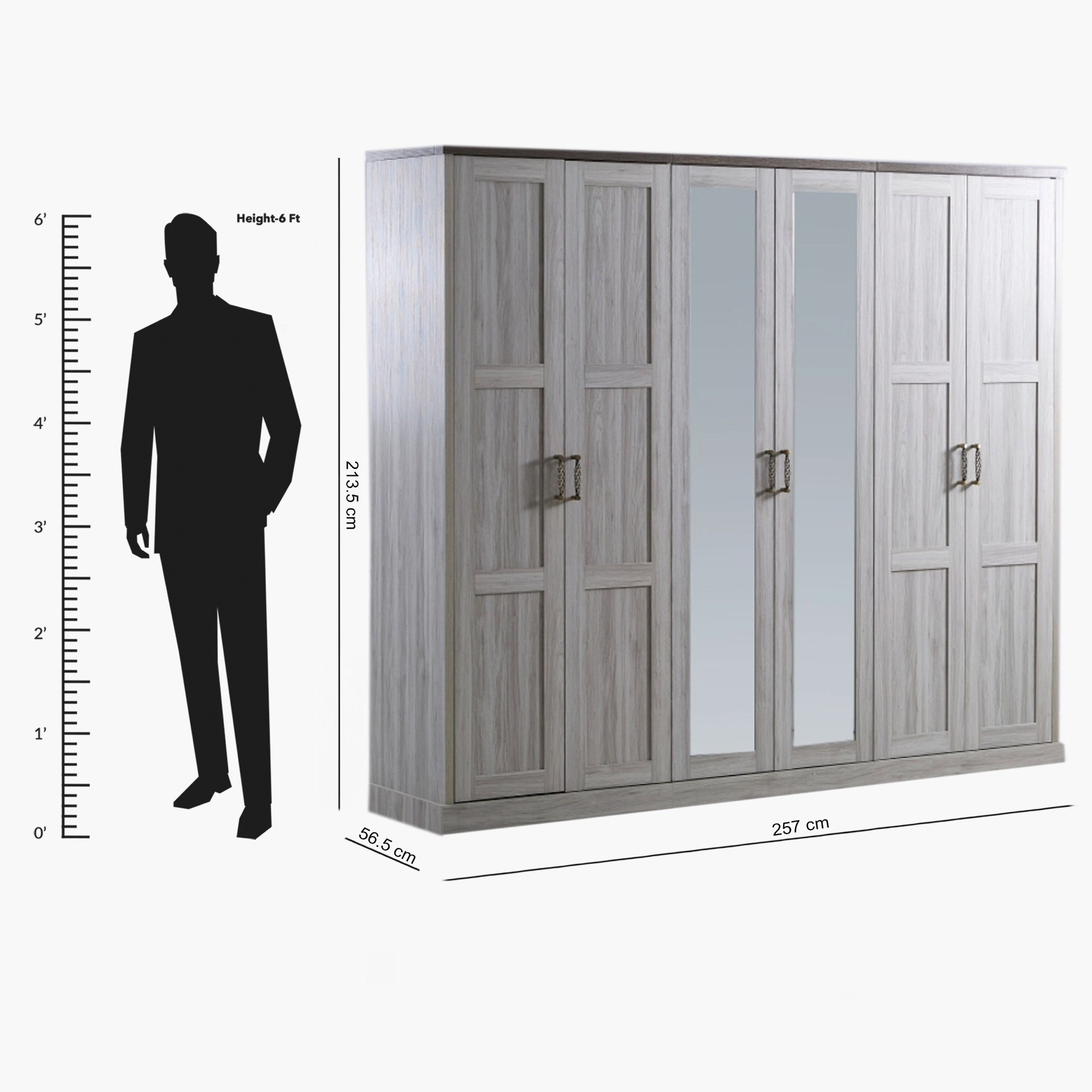 خزانة ملابس بستة أبواب مع مرآة من أنجيليك-hbxfurniture-wardrobes-image-10