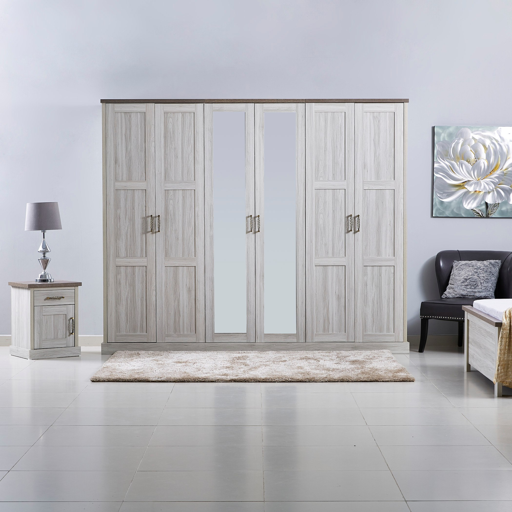 خزانة ملابس بستة أبواب مع مرآة من أنجيليك-hbxfurniture-wardrobes-image-8