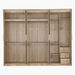 Curvy 6-Door Wardrobe with Mirrors and Drawers-Wardrobes-thumbnailMobile-3