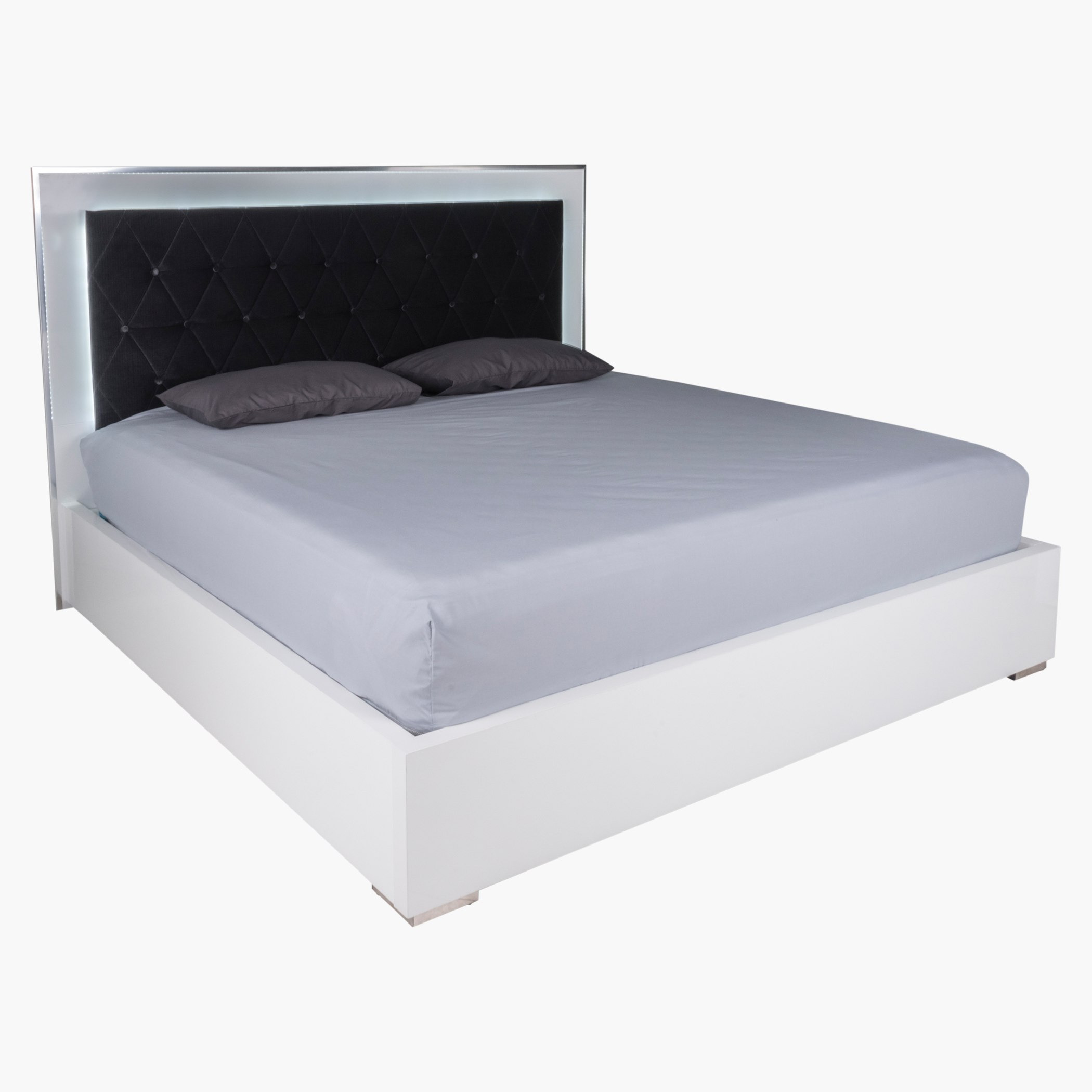 سرير قماشي سوبر كينج من بيكاسو - 200x200 سم-hbxfurniture-bedsandbedsets-beds-king-image-1