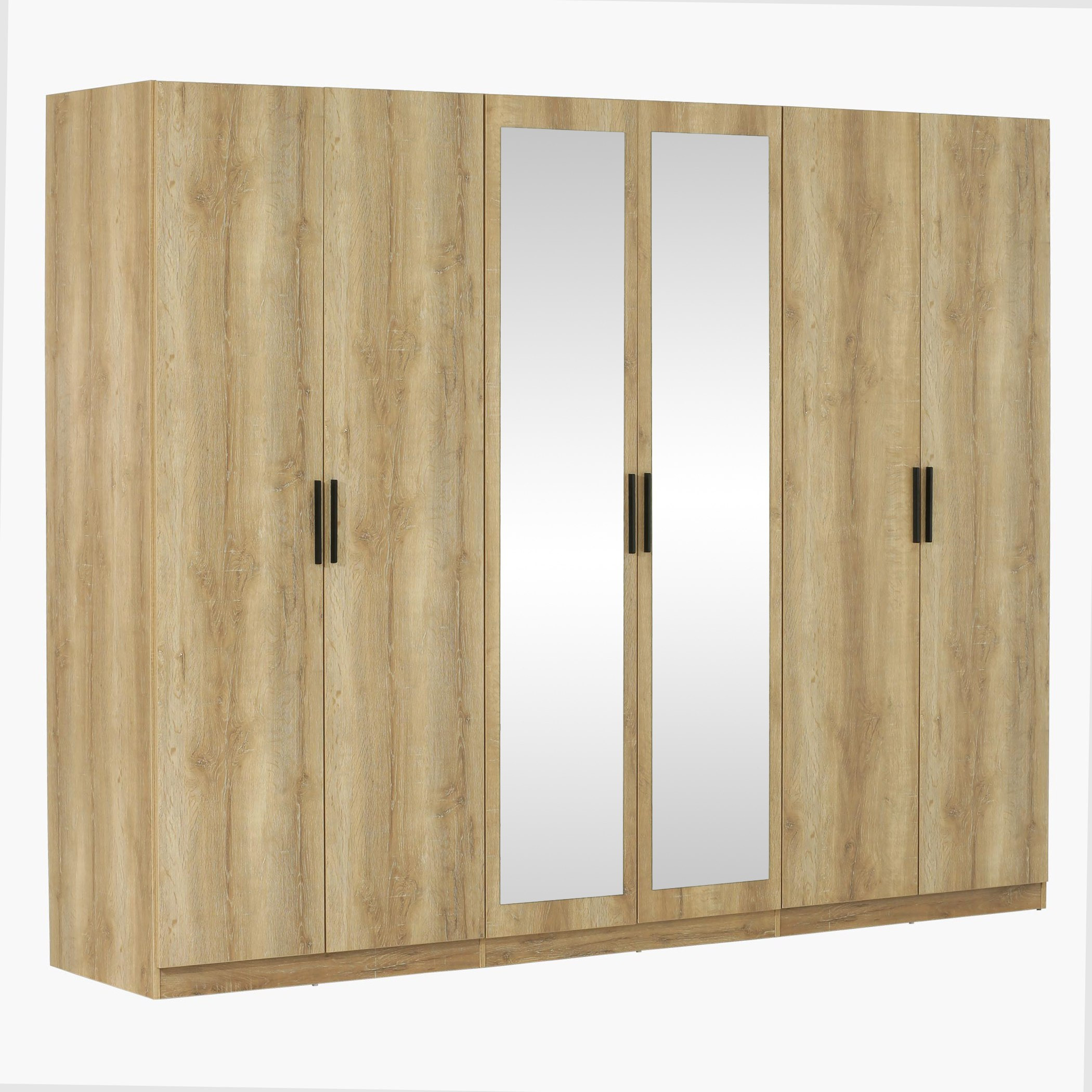 خزانة ملابس بستة أبواب مع مرآتين من لوكينز-hbxfurniture-wardrobes-image-1