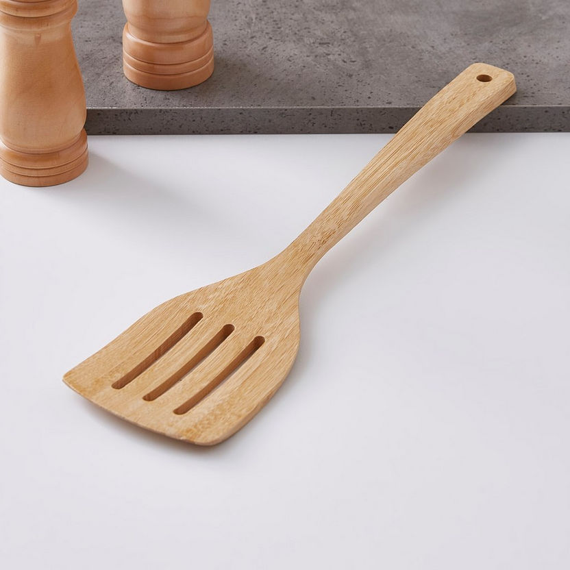 Bamboo Slotted Spoon-Kitchen Tools and Utensils-image-0