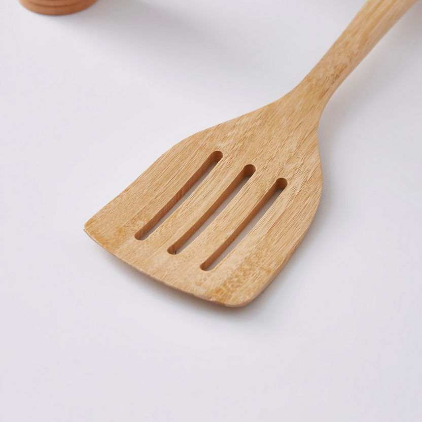 Bamboo Slotted Spoon-Kitchen Tools and Utensils-image-1