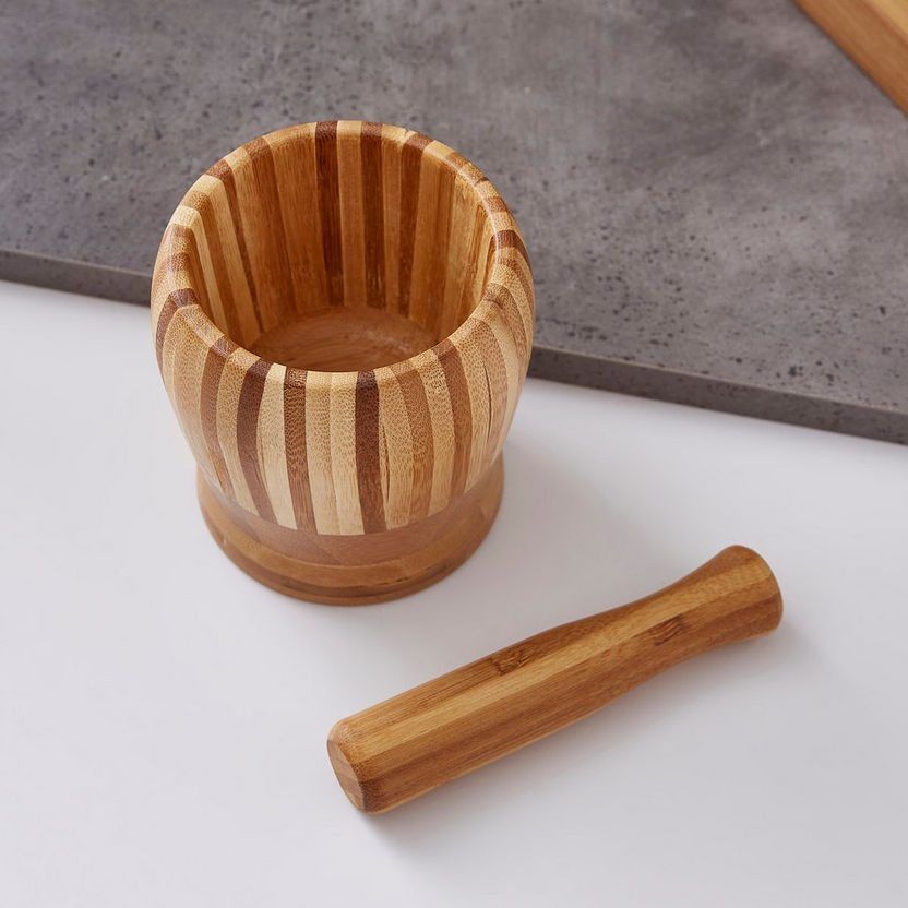 Bamboo Mortar-Kitchen Accessories-image-1
