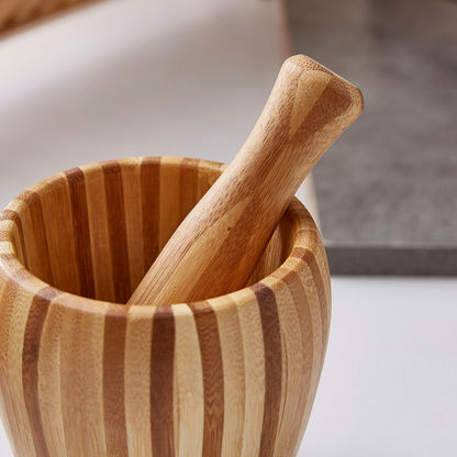 Bamboo Mortar-Kitchen Accessories-image-2