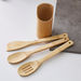 Bamboo 3-Piece Kitchen Tool Set with Stand-Kitchen Tools and Utensils-thumbnail-1