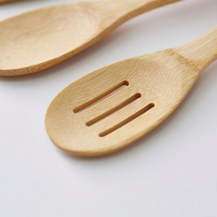 Bamboo 3-Piece Kitchen Tool Set with Stand-Kitchen Tools and Utensils-image-2