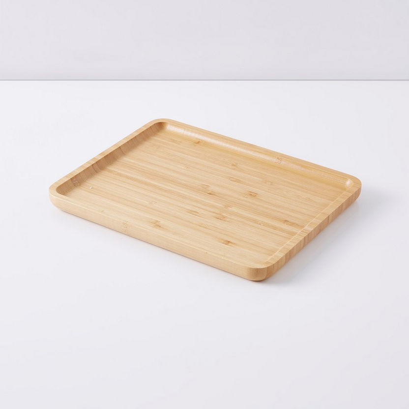 Bamboo Rectangular Serving Tray - Medium-Trays-image-4